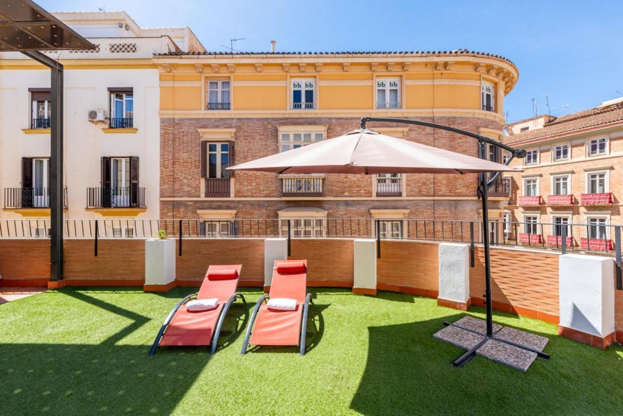 Gran Terraza Con Vistas A Calle Larios Málaga Exteriör bild